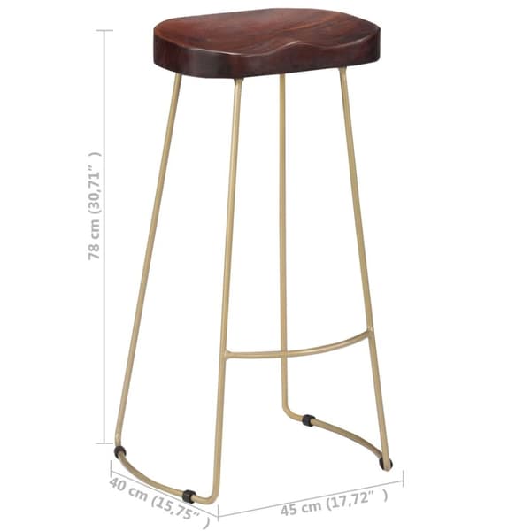 vidaXL Gavin barkrakker 2 stk heltre mango