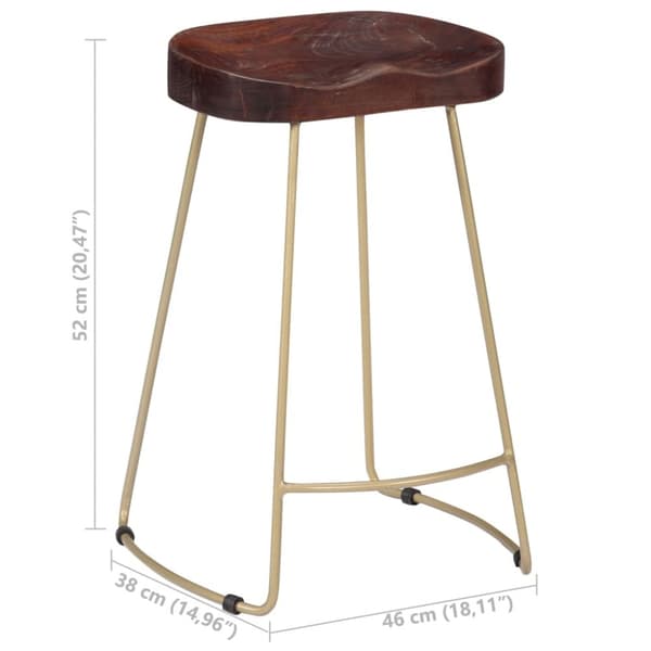 vidaXL Gavin barkrakker 2 stk heltre mango