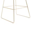 Miniatyrbild 8 av 9: Set med 2 barstolar Guld Stålstomme Konstläder Höjd ribbrygg Modern design