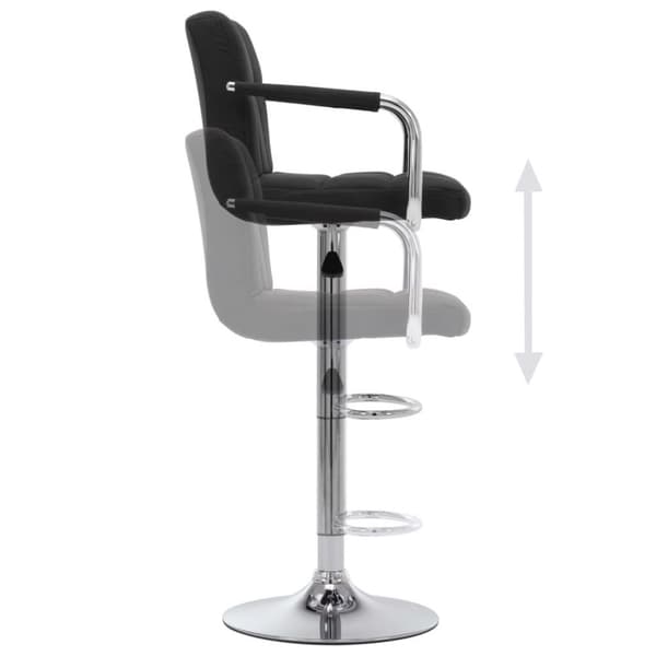 vidaXL barstole 2 stk. stof sort