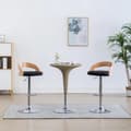 Miniatyrbillede 10 af 10: vidaXL barstole 2 stk. kunstlæder og bøjet træ sort