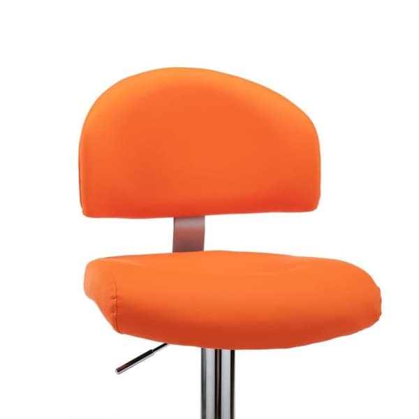 vidaXL barstol kunstlæder orange