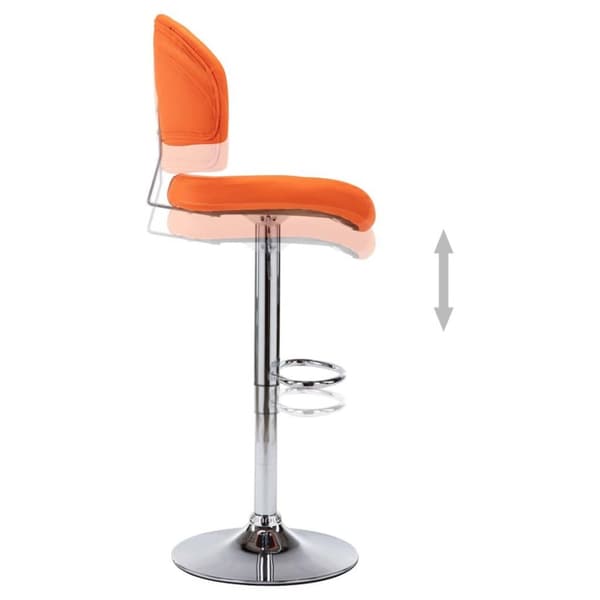 vidaXL barstol kunstlæder orange