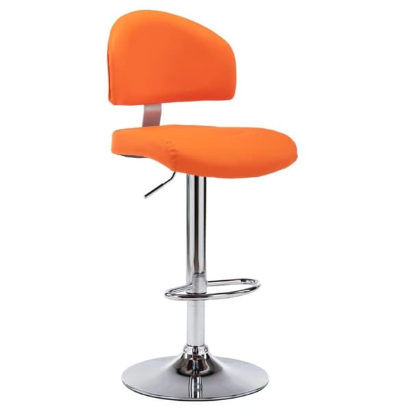 vidaXL barstol kunstlæder orange