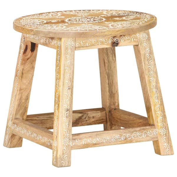 vidaXL Håndmalt krakk 38x38x35 cm heltre mango