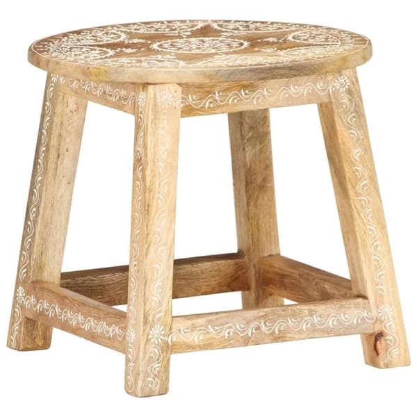 vidaXL Håndmalt krakk 38x38x35 cm heltre mango