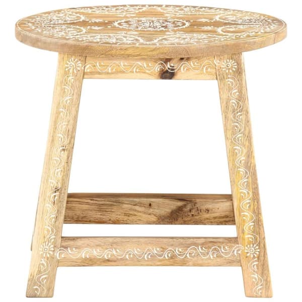 vidaXL Håndmalt krakk 38x38x35 cm heltre mango
