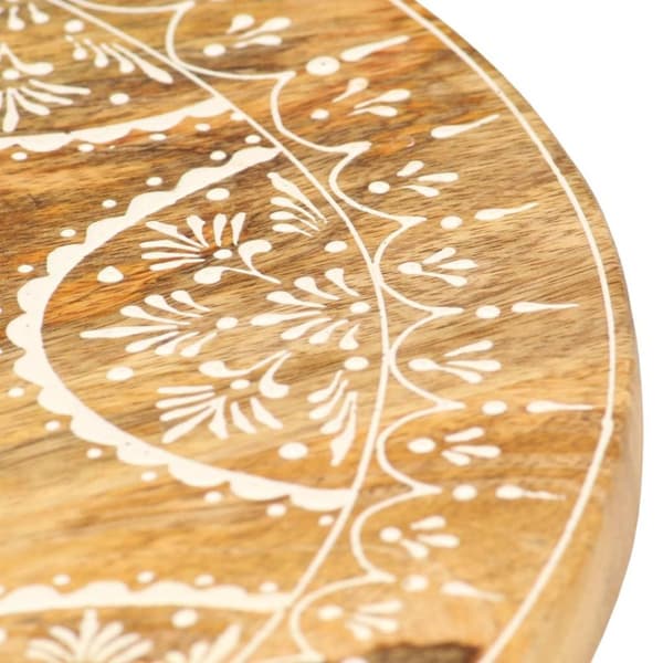 vidaXL 287445  Hand-painted Stool 38x38x35 cm Solid Mango Wood