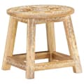 Pikkukuva 9 / 10: vidaXL 287445  Hand-painted Stool 38x38x35 cm Solid Mango Wood