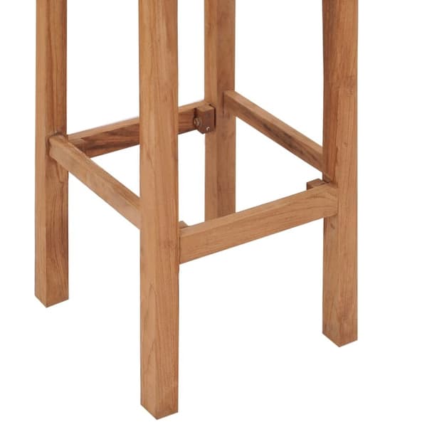 vidaXL Barkrakker 2 stk heltre teak