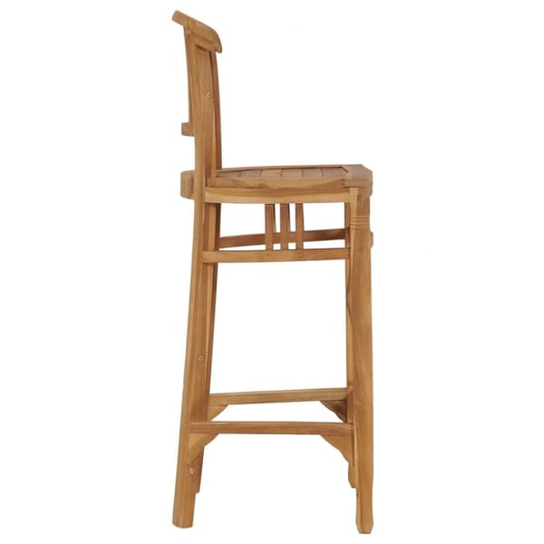 vidaXL Barstol heltre teak