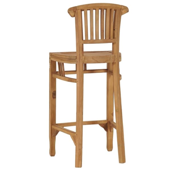 vidaXL Barstol heltre teak