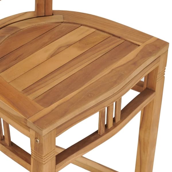 vidaXL Barstol heltre teak