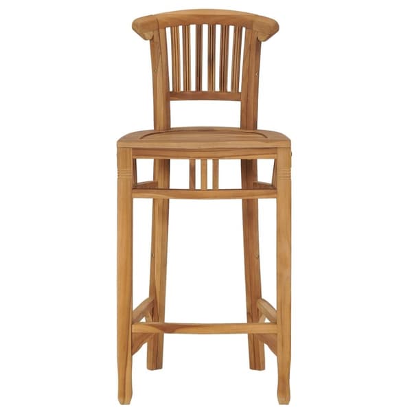 vidaXL Barstol heltre teak
