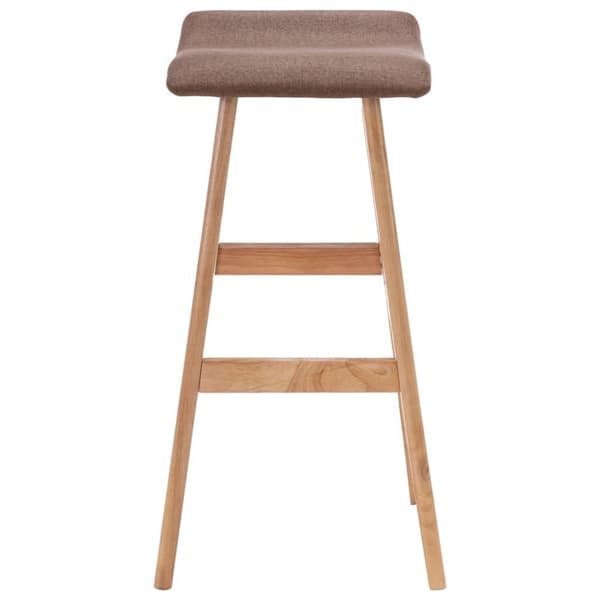 vidaXL Barstolar 2 st taupe tyg
