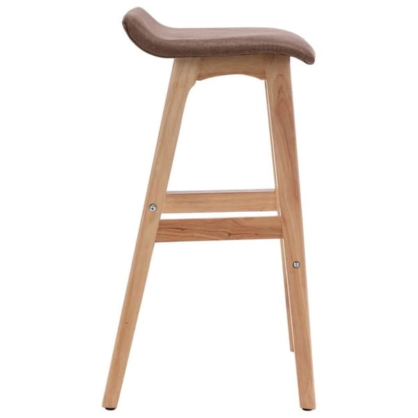 vidaXL Barstolar 2 st taupe tyg