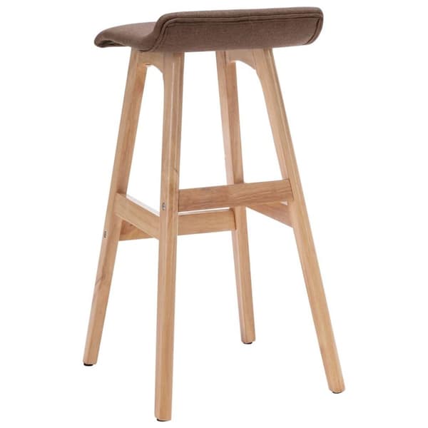 vidaXL Barstolar 2 st taupe tyg