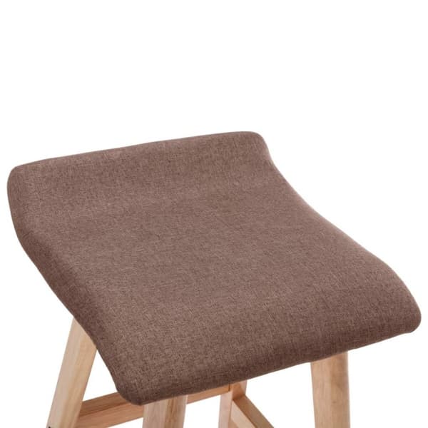 vidaXL Barstolar 2 st taupe tyg