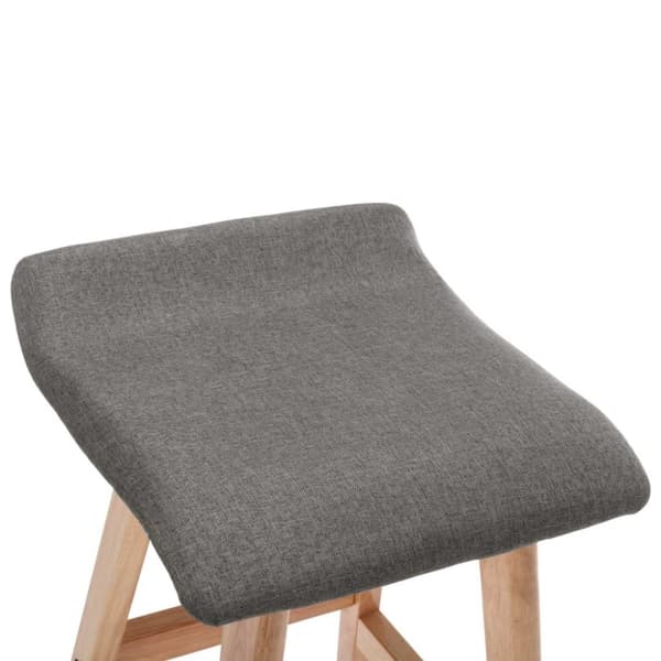 vidaXL barstole 2 stk. stof mørkegrå
