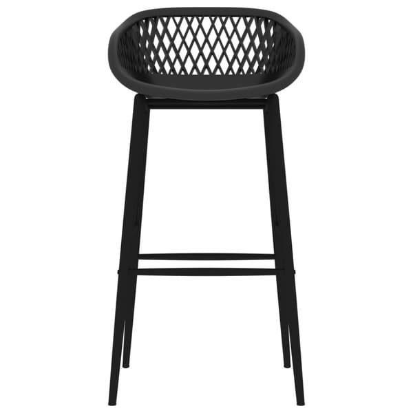 vidaXL barstole 2 stk. sort