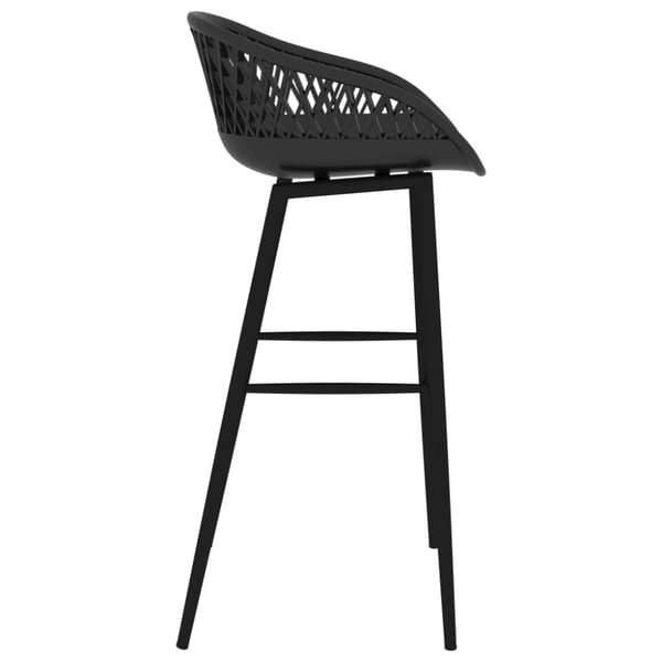vidaXL barstole 2 stk. sort