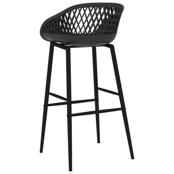vidaXL barstole 2 stk. sort