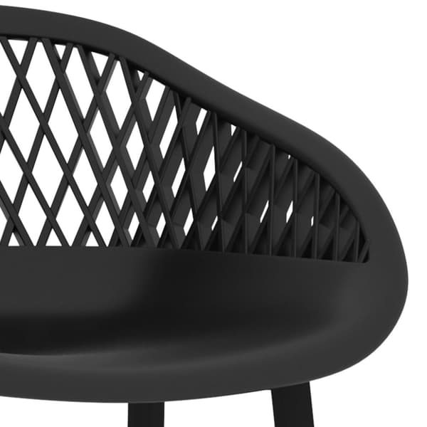 vidaXL barstole 2 stk. sort