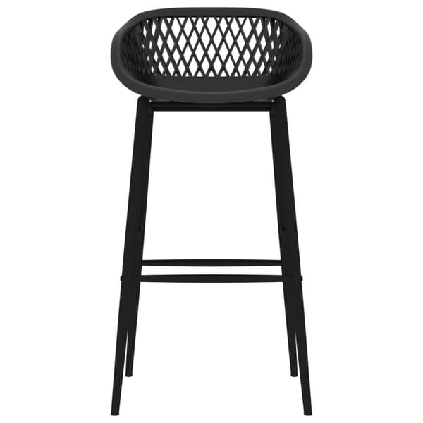 vidaXL barstole 4 stk. sort