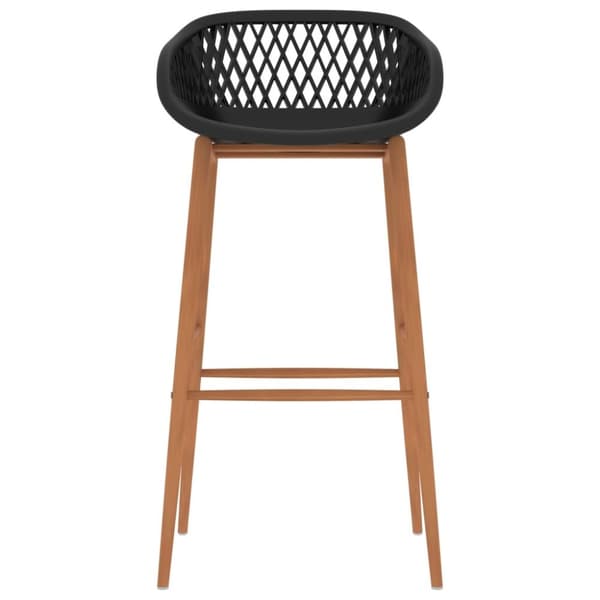 vidaXL barstole 4 stk. sort