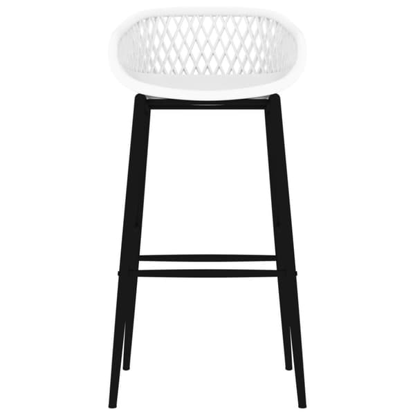 vidaXL Barstoler 2 stk hvit