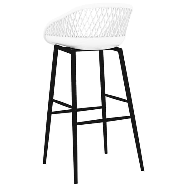 vidaXL Barstoler 2 stk hvit