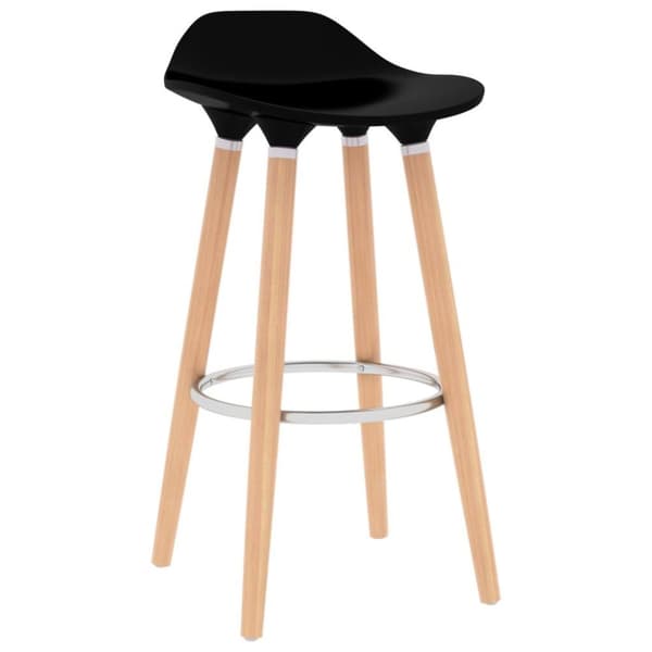 vidaXL barstole 2 stk. sort