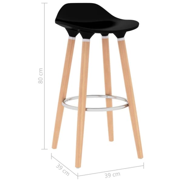 vidaXL Barkrakker 2 stk svart