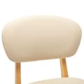 Miniatyrbillede 7 af 8: vidaXL barstole 2 stk. stof cremefarvet