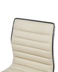 Pikkukuva 8 / 11: Baarijakkara vaalea beige 40 x 90-116 x 39 cm keinonahka metalli 2 kpl säädettävä pyörivä