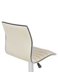 Pikkukuva 10 / 11: Baarijakkara vaalea beige 40 x 90-116 x 39 cm keinonahka metalli 2 kpl säädettävä pyörivä