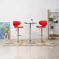 Miniatyrbillede 10 af 10: vidaXL 323645  Bar Stools 2 pcs Red Faux Leather