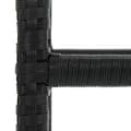 Miniatyrbillede 7 af 8: vidaXL barstole med hynder 3 stk. polyrattan sort