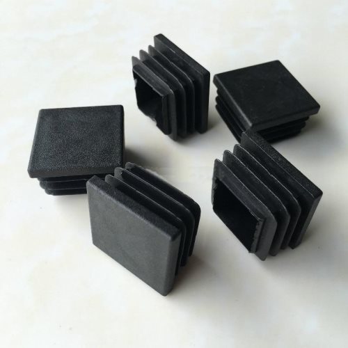 Bild av 30 (30.40.50.60.70.80) mm, svart fyrkantsrörsplugg, plastplugg, halkfri, bordsstol pallfotsdyna - 30x30mm