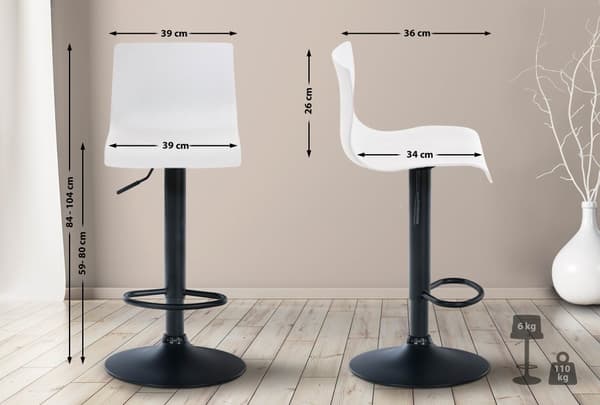 CLP Barstol Hoover Kunststof