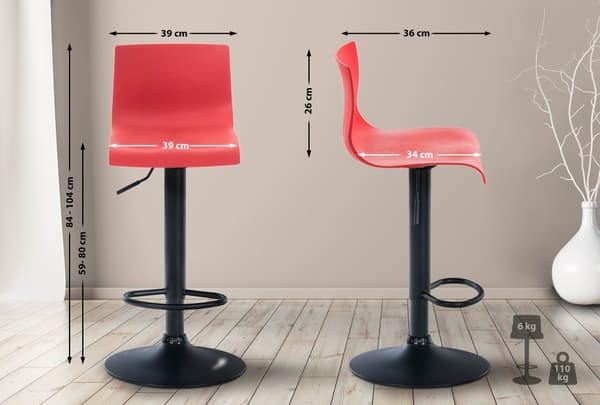 CLP Barstol Hoover Kunststof