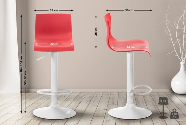 CLP Barstol Hoover Kunststof