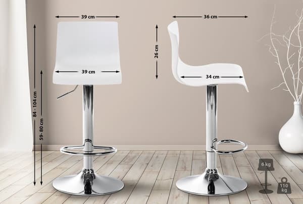 CLP Barstol Hoover Kunststof