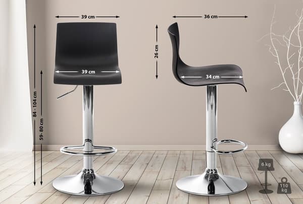 CLP Barstol Hoover Kunststof