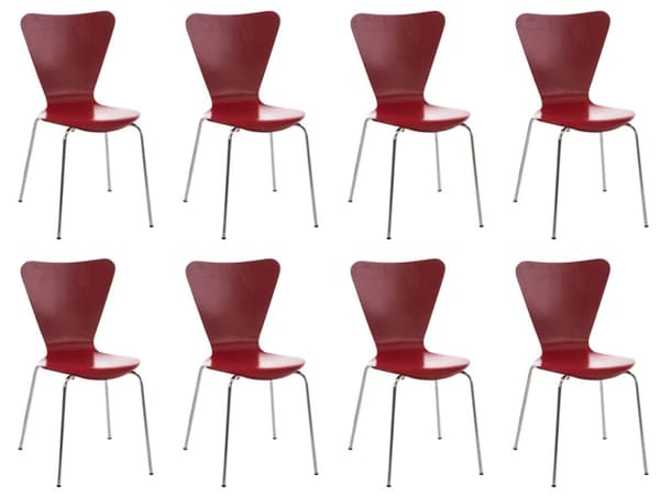 CLP 8-Pack Ruokatuolit Calisto Puuta