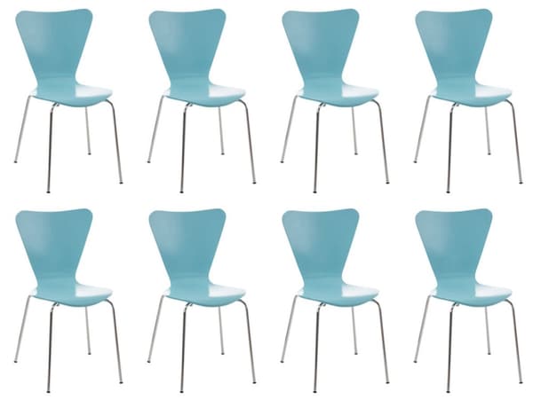 CLP 8-Pack Ruokatuolit Calisto Puuta