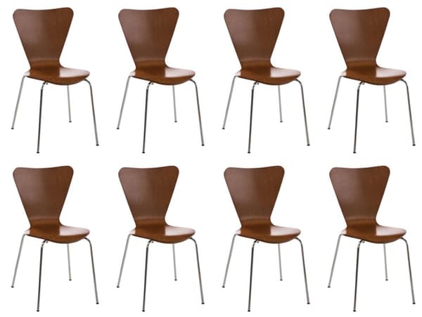 CLP 8-pack Bistro Stol Calisto Træ brun
