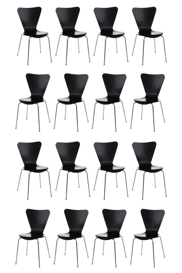 CLP 16-pack Bistro Stol Calisto Træ sort