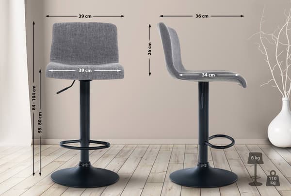 CLP Barstol Hoover stof