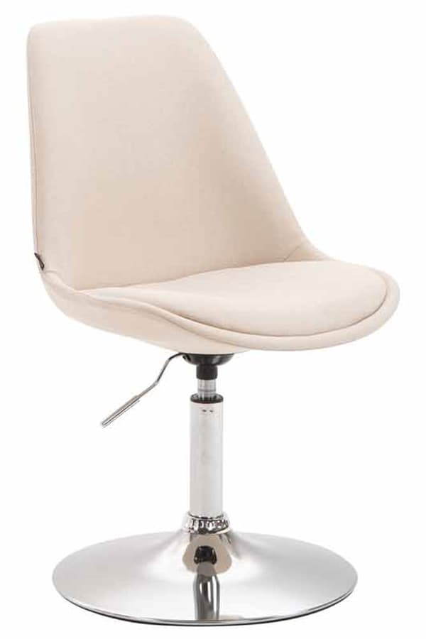 CLP Spisebordsstol Maverick Stof Cream-chrom